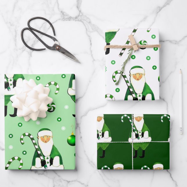 Irish Christmas Geschenkpapier Set (Vorderseite)
