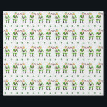 Irish Christmas Gift Geschenkpapier<br><div class="desc">Einzigartige irische Weihnachtsgeschenkpackung mit Santa und Kleeblatt-Design.</div>