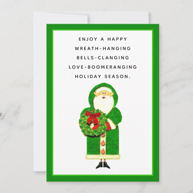 Irish Christmas Holiday Card Feiertagskarte (Vorderseite)