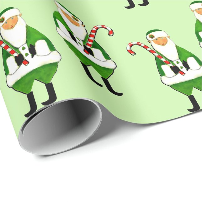 Irish Christmas Holiday Geschenkpapier (Rolleneckpunkt)