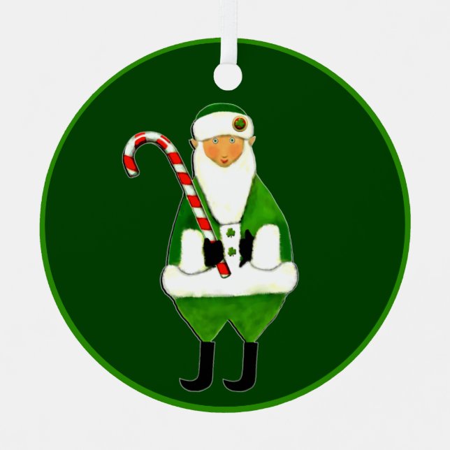 Irish Christmas Keepake Ornament Aus Metall (Vorderseite)