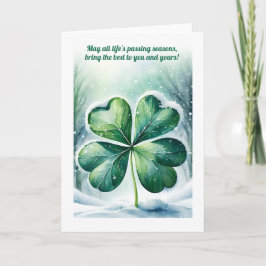 Irish Christmas Segen Personalisiert Feiertagskarte