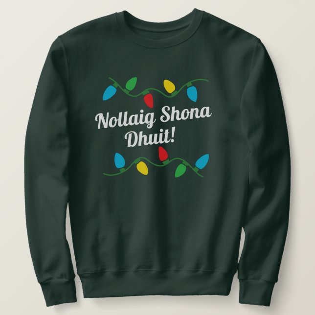 Irish Christmas Sweater Sweatshirt (Design vorne)