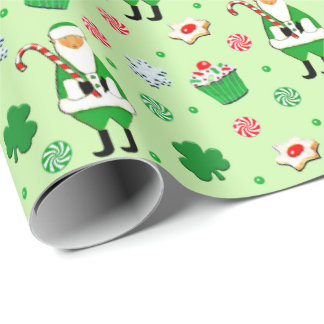 Irish Christmas Wrapping Paper Geschenkpapier