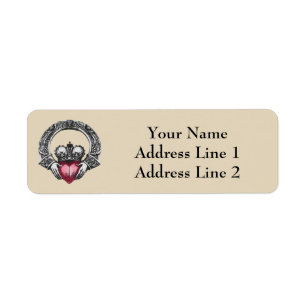 Irish Claddagh Address Label