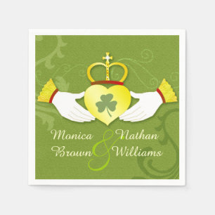 Irish Claddagh Heart Celtic Wedding Serviette