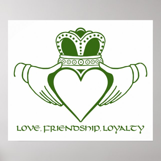 Irish Claddagh print / poster (Vorne)
