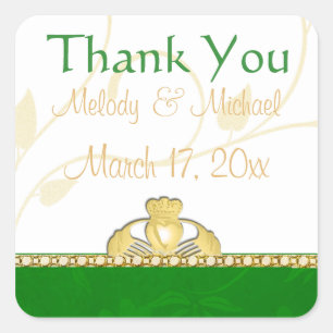 Irish Claddagh Wedding danke Ihnen Stickers