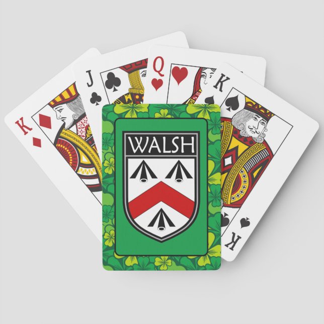 Irish Clan Walsh Spielkarten (Rückseite)