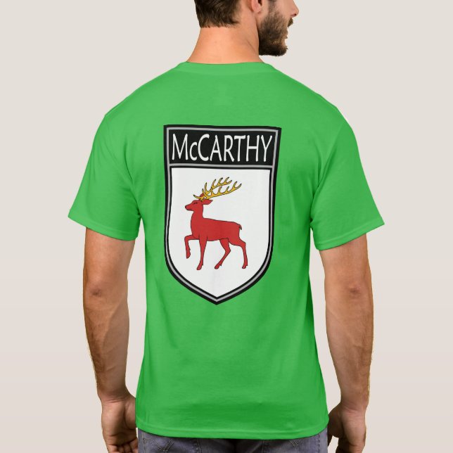 Irish Clan Wappen - McCarthy T-Shirt (Rückseite)
