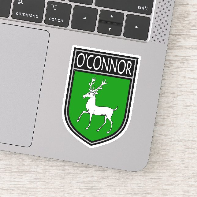 Irish Clan Wappen - O'Connor Aufkleber (Detail)