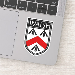 Irish Clan Wappen - Walsh Aufkleber