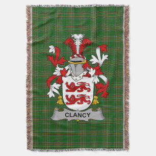 Irish Clancy oder McClancy Coat of Arms Family Cre Decke