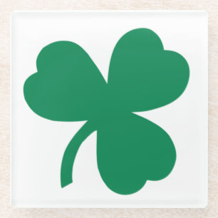 Irish Clover Glass Untersetzer
