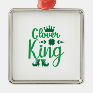 Irish Clover King Ornament Aus Metall