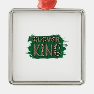 Irish Clover King Ornament Aus Metall