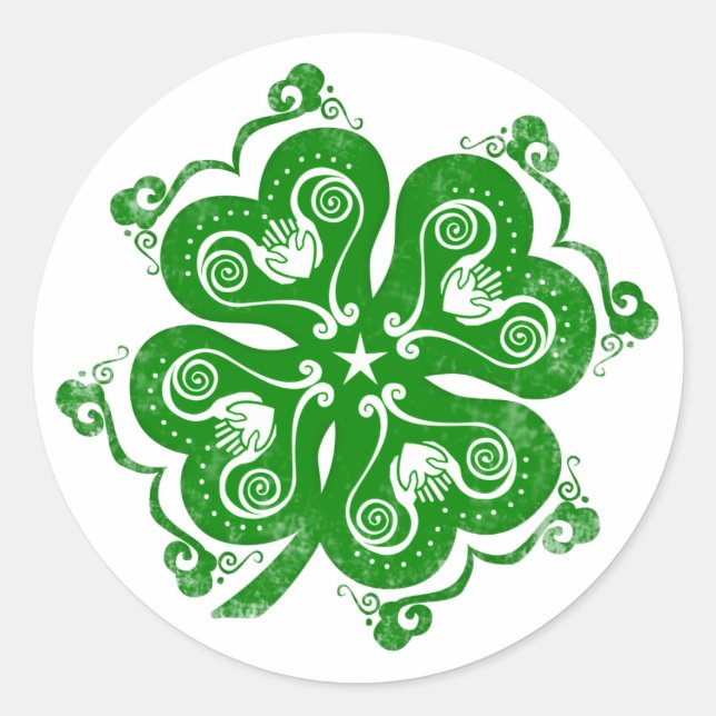 Irish Clover Sticker (Vorderseite)
