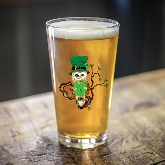 Irish Clovers Owl Green Glas (Von Creator hochgeladen)
