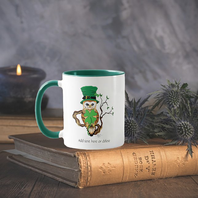 Irish Clovers Owl Green Tasse (Von Creator hochgeladen)