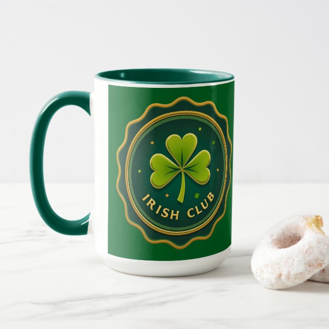 Irish Club St Patrick’s Day Shirt – caneca Tasse (Mit Donut)