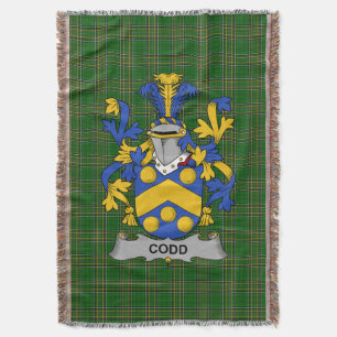 Irish Codd Coat of Arms Familienwappen Irland Decke
