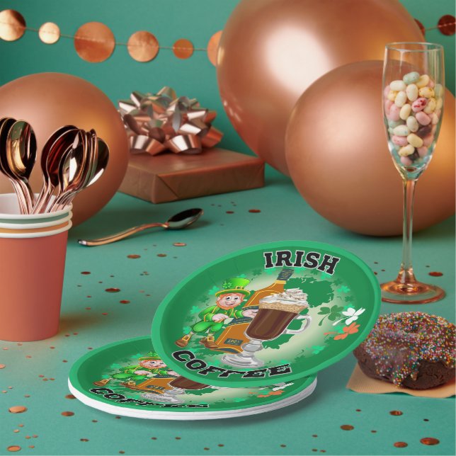 Irish Coffee - Ein Elixier. Pappteller (Multi)