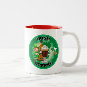 Irish Coffee - Ein Elixier. Zweifarbige Tasse