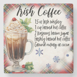Irish Coffee Recipe Marble Untersetzer