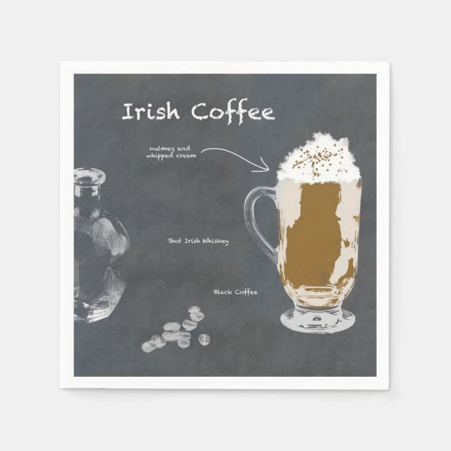 Irish Coffee Serviette (Vorderseite)