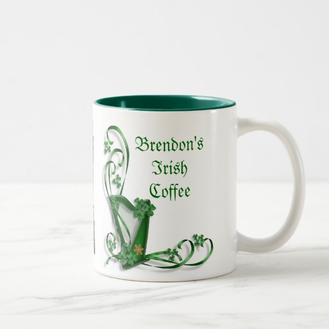 Irish Coffee Tasse Personalisiert keltisch (Rechts)