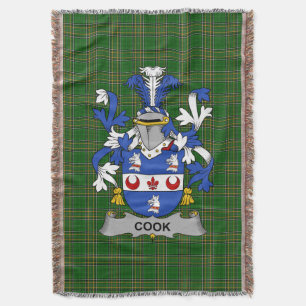 Irish Cook Coat of Arms Familienwappen Irland Decke