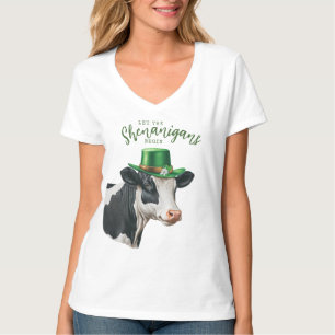 Irish Cow   Lass der Shenanigans Begin T-Shirt