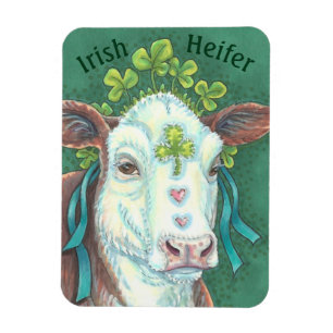 Irish Cow ST. PATRICK'S DAY FARM MAGNET *Benutzerd