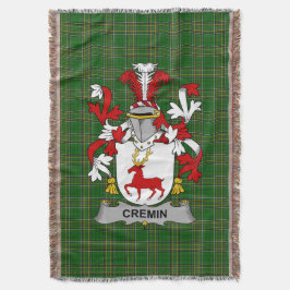 Irish Cremin oder O_Cremin Coat of Arms Family Cre Decke