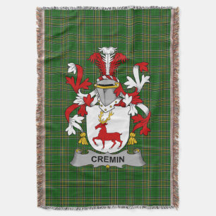 Irish Cremin oder O_Cremin Coat of Arms Family Cre Decke