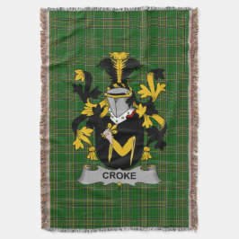 Irish Croke Coat of Arms Familienwappen Irland Decke