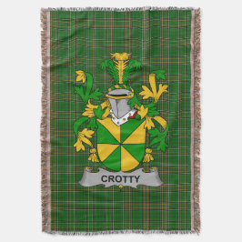 Irish Crotty oder O_Crotty Coat of Arms Family Cre Decke