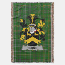 Irish Curnin oder O_Curneen Coat of Arms Family Cr Decke