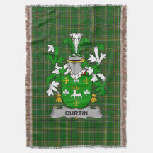 Irish Curtin oder McCurtin Coat of Arms Family Cre