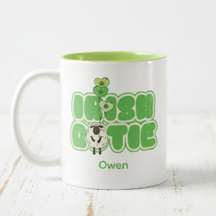 Irish Cutie Shamrock Schaf Zweifarbige Tasse
