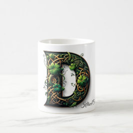 Irish D Monogram Coffee Mug Kaffeetasse