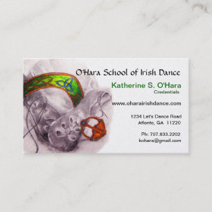 Irish Dance Business Card Visitenkarte