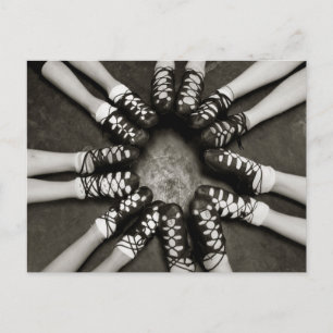 Irish Dance Ghillies Postcard Postkarte