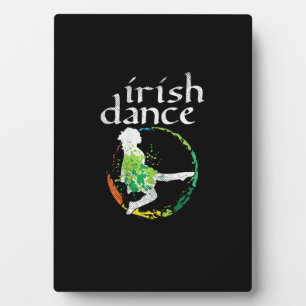 Irish Dance Girl Colors St Patricks Day Fotoplatte