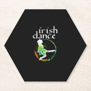 Irish Dance Girl Colors St Patricks Day Untersetzer