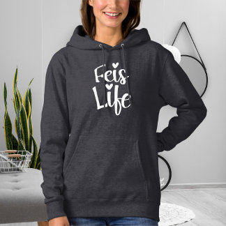 Irish Dance Heart Typografy Niedlich Feis Life Hoodie