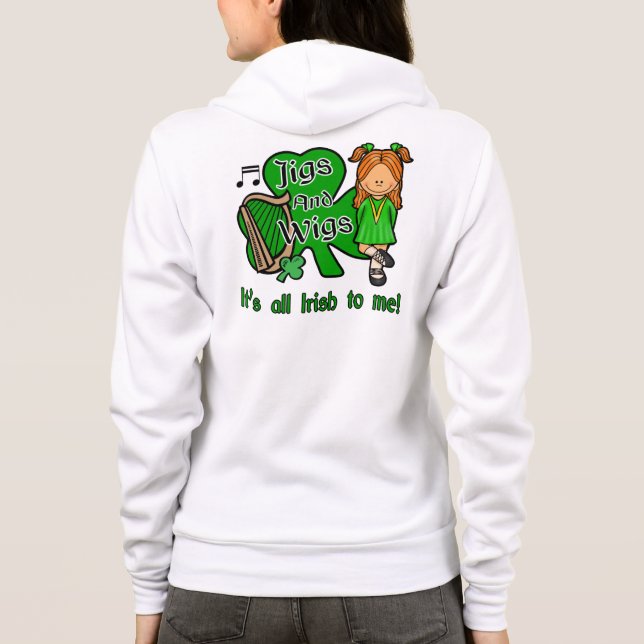 Irish Dance Mum, Jigs und Wigs Hoodie (Rückseite)