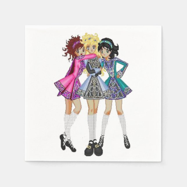Irish Dance Paper Napkins Serviette (Vorderseite)