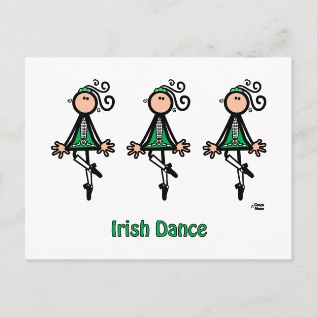 Irish Dance Postkarte (Vorderseite)