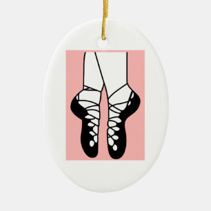 IRISH DANCE SHOES KERAMIK ORNAMENT